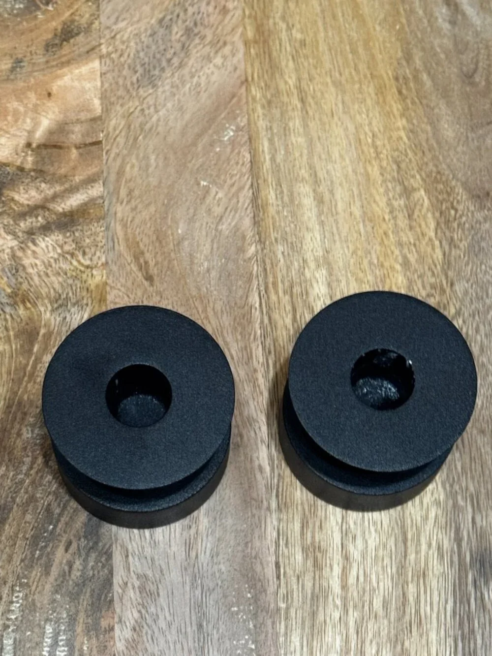 IKEA STOCKHOLM Reversible Candle Holder, Set of 2, Black, 905.905.03